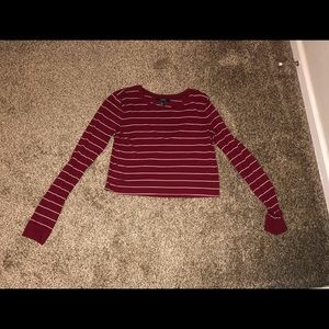 Cropped Striped Shirt